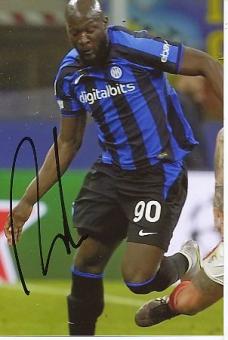 Romelu Lukaku   Inter Mailand  Fußball  Autogramm Foto  original signiert 