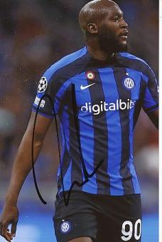 Romelu Lukaku   Inter Mailand  Fußball  Autogramm Foto  original signiert 