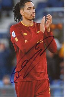 Chris Smalling  AS Rom  Fußball  Autogramm Foto  original signiert 