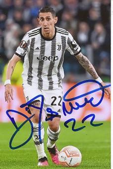 Angel Di Maria  Juventus Turin  Fußball  Autogramm Foto  original signiert 