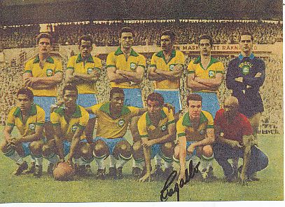 Mario Zagallo   Brasilien  WM 1958  Fußball Autogramm Foto original signiert 