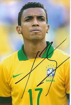 Luiz Gustavo  Brasilien  Fußball Autogramm Foto original signiert 