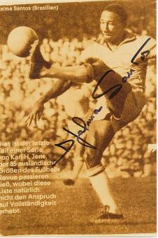Djalma Santos † 2013 Brasilien Weltmeister WM 1958 & 1962  Fußball Autogramm 13 x 18 cm Foto original signiert 