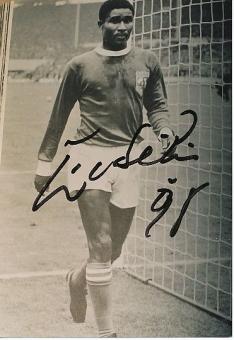 Eusebio † 2014   Benfica Lissabon + Portugal WM 1966   Fußball Autogramm 18 x 13 cm Foto original signiert 