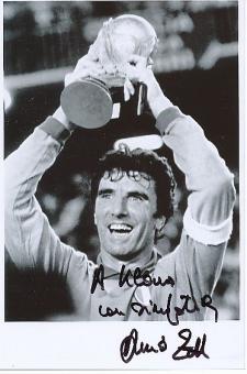 Dino Zoff Italien Weltmeister WM 1982  Fußball Autogramm 19 x 13  cm Foto original signiert 