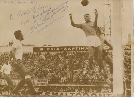 Stephane Bruey † 2005  Frankreich WM 1958  Fußball Autogramm 18 x 13 cm Foto original signiert 
