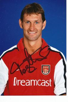 Tony Adams  FC Arsenal London  Fußball Autogramm 18 x 13  cm Foto original signiert 