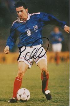 Predrag Mijatovic  Jugoslawien WM 1998   Fußball Autogramm  19 x 13 cm Foto original signiert 