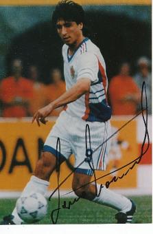 Darko Pancev Jugoslawien WM 1990   Fußball Autogramm  18 x 13 cm Foto original signiert 