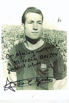 Justo Tejada  FC Barcelona  Fußball Autogramm Foto original signiert 