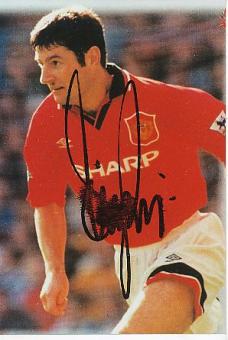 Denis Irwin  Manchester  Fußball Autogramm Foto original signiert 