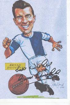 Bryan Douglas  1957-1963 Blackburn Rovers  Fußball Blatt  original signiert 