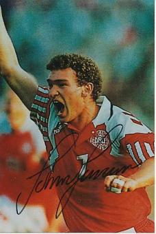 John Jensen   Dänemark  Fußball Autogramm Foto original signiert 