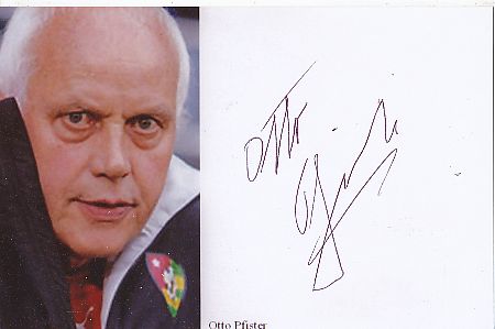 Otto Pfister  Trainer Elfenbeinküste & Ghana usw.  Fußball Autogramm  Foto original signiert 
