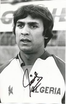 Rabah Madjer   Algerien WM 1982  Fußball Autogramm Foto original signiert 