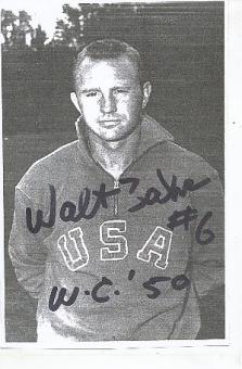 Walter Bahr † 2018  USA  WM 1950  Fußball Autogramm Blatt original signiert 