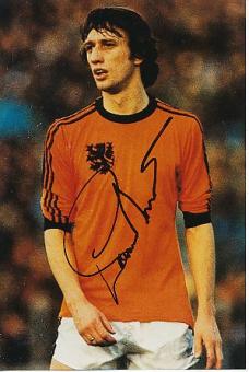 Rob Rensenbrink † 2020  Holland  WM 1974  Fußball Autogramm Foto original signiert 