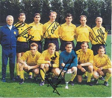 Borussia Dortmund  1965   6 x signiert  Fußball   Autogramm Karte  original signiert 