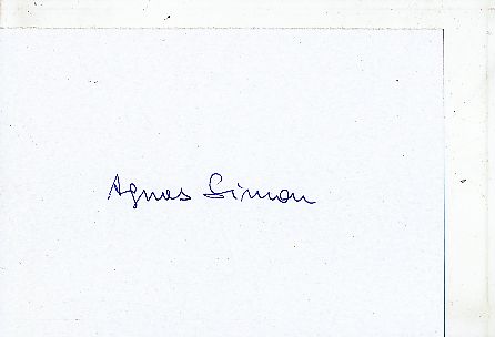 Agnes Simon † 2020  Tischtennis  Autogramm Karte original signiert 