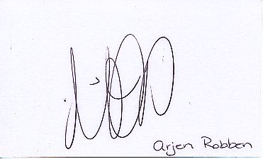 Arjen Robben Holland & FC Bayern München  Fußball Autogramm Karte original signiert 