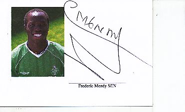Frederic Mendy  Senegal   Fußball Autogramm Karte original signiert 