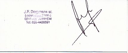 Joseph Franciscus Dorpmans † 2014 Holland Schiedsrichter    Fußball Autogramm Karte original signiert 