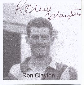 Ronnie Clayton † 2010 England WM 1958   Fußball Autogramm Blatt original signiert 