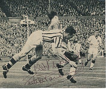 Peter McParland Nordirland WM 1958  Fußball Autogramm Bild original signiert 