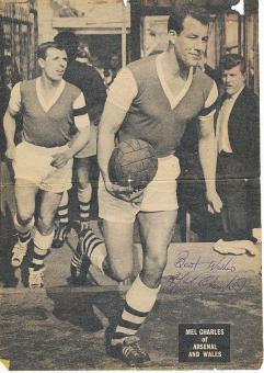 Mel Charles † 2016 Wales WM 1958  Fußball Autogramm Bild original signiert 