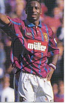 John Fashanu   Aston Villa  Fußball Autogramm Bild original signiert 