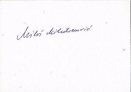 Milos Milutinovic † 2003 Jugoslawien WM 1954  Fußball Autogramm Karte original signiert 