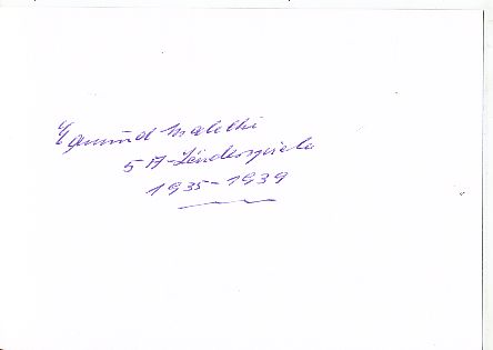 Edmund Malecki † 2001 DFB & Hannover 96 Meister 1938  Fußball  Autogramm Karte original signiert 