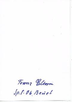Franz Elbern † 2002  DFB 1936   Fußball Autogramm Karte original signiert 