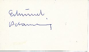 Edmund Adamkiewicz † 1991  DFB   Fußball Autogramm Karte original signiert 