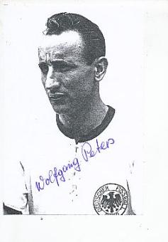 Wolfgang Peters † 2003 DFB & Borussia Dortmund   Fußball Autogramm Blatt original signiert 