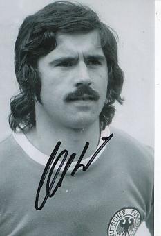 Gerd Müller † 2021  DFB Weltmeister WM 1974  Fußball Autogramm  Foto original signiert 