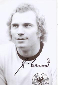 Uli Hoeneß  DFB Weltmeister WM 1974  Fußball Autogramm  Foto original signiert 