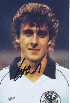 Pierre Littbarski  DFB Weltmeister WM 1990  Fußball Autogramm  Foto original signiert 