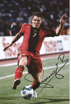 Bastian Schweinsteiger   DFB Weltmeister WM 2014  Fußball Autogramm  Foto original signiert 