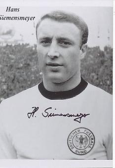 Hans Siemensmeyer   DFB  Fußball Autogramm  Foto original signiert 