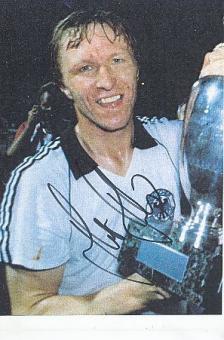 Horst Hrubesch  DFB   Fußball Autogramm Foto original signiert 