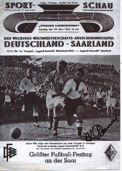 Kurt Clemens † 2021 Nationalteam Saarland 1950  DFB  Fußball  Autogramm Foto  original signiert 