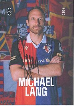 Michael Lang  FC Basel  2023/2024  Fußball Autogrammkarte  original signiert 