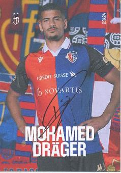 Mohamed Dräger  FC Basel  2023/2024  Fußball Autogrammkarte  original signiert 