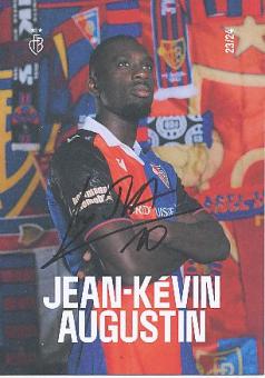 Jean Kevin Augustin  FC Basel  2023/2024  Fußball Autogrammkarte  original signiert 