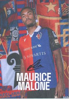 Maurice Malone  FC Basel  2023/2024  Fußball Autogrammkarte  original signiert 