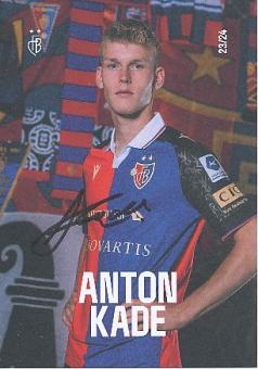 Anton Kade  FC Basel  2023/2024  Fußball Autogrammkarte  original signiert 