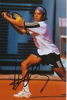 Hicham Arazi Marokko  Tennis Autogramm Foto original signiert 