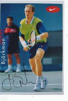 Jonas Björkman Schweden  Tennis Autogramm Foto original signiert 