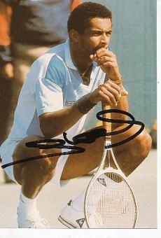 Yannick Noah Frankreich  Tennis Autogramm Foto original signiert 